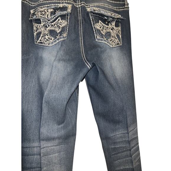 Antique Rivet Womens 34 With Rhinestone Trim Western Sparkle Y2K VTG Feminine - Picture 8 of 9